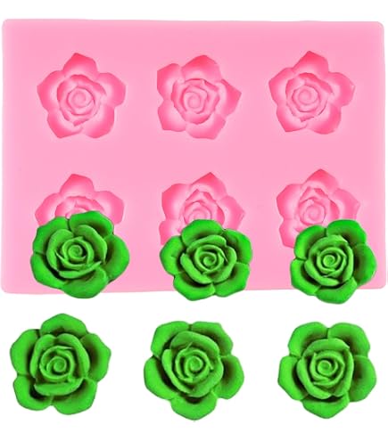 Rose Bouquet Silicone Fondant Mold – Flower Cake Chocolate Candy Mold For Baking & Resin Crafts - View #4