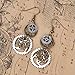 Zittop Well New Steampunk Earrings Antique Bronze Gears Jewelry Gorgeous Silver Plated