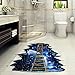 CNUSER 3D Galaxy Bridge Floor Wall Sticker, Removable Mural Decals Vinyl Art Living Room Decors
