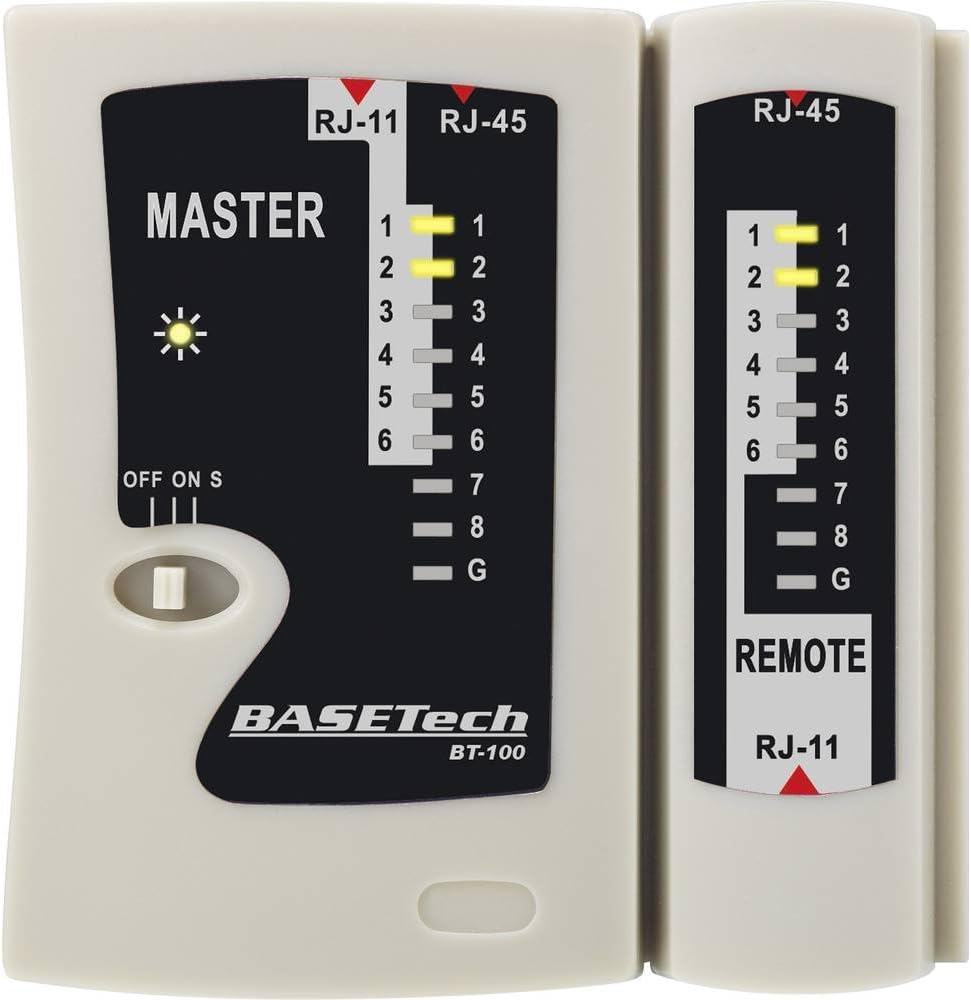 BasetechKabeltester BT-100 BT-100 for RJ-45, RJ-11