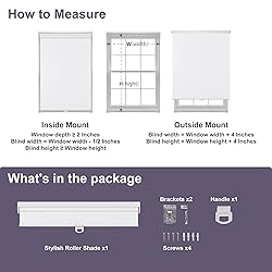 Boolegon Roller Shades for Windows Blackout