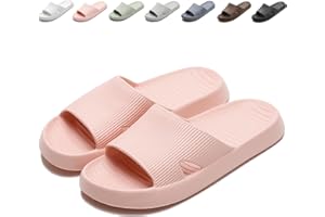 Anmerl Shower Shoes for Men and Women, Soft Lightweight Quick-Drying Non-Slip House Slippers Slides for Bathroom, Pool, Beach