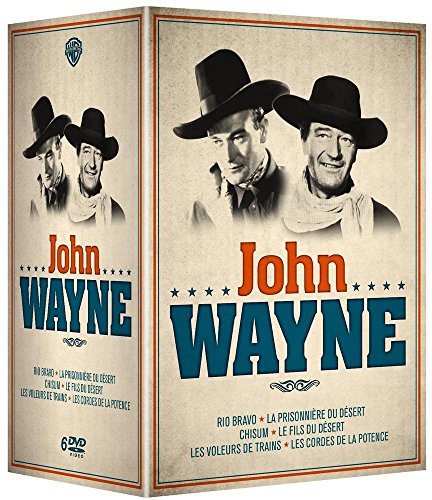 John Wayne : La prisonnière du désert + Chisum + Rio Bravo + Voleurs de trains + Le fils du désert + Les cordes de la potence - Pack