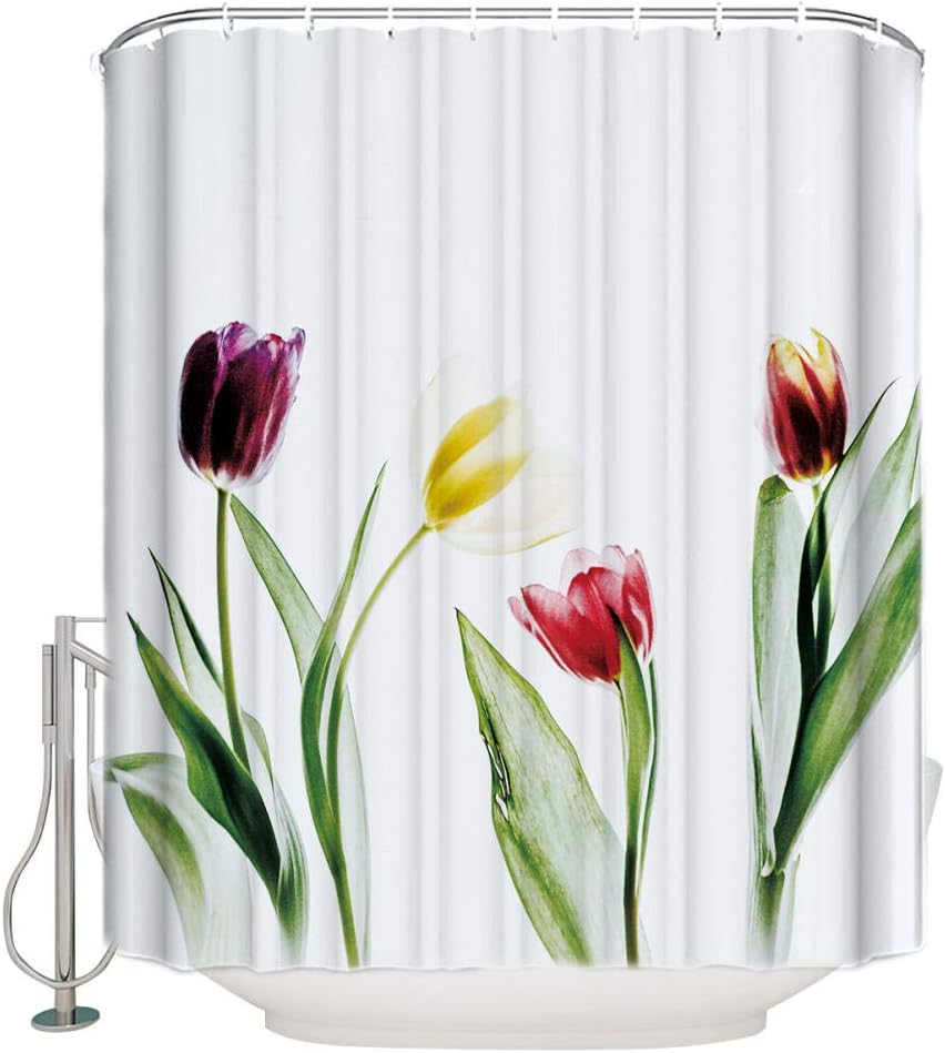 Cortina De BañO Flor Abstracta De Colores Cortina De Ducha De Tela