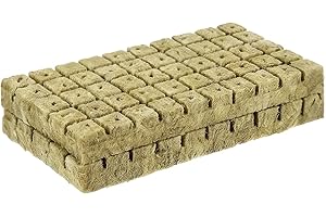Hydroponic Rock Wool, Soilless Grow Blocks, 100-Piece Tower Garden Planting Cubes, for Garden Cuttings Clone Cultivation Germ