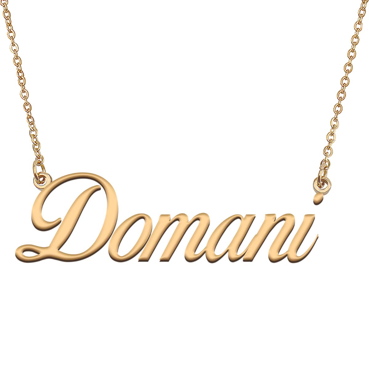 HUAN XUN Customized Custom Simple Any Name Necklace