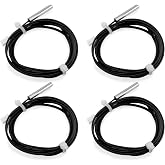 4pcs NTC 10K 3950 Thermistor 1 M, 10K Thermistor Temperature Sensor Probe, Stainless Steel 3950 NTC 10K Temp Sensor Probe use for Water Dispenser/Refrigerators/Freezers,etc.