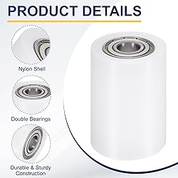 uxcell 4Pcs Nylon Roller Wheel with