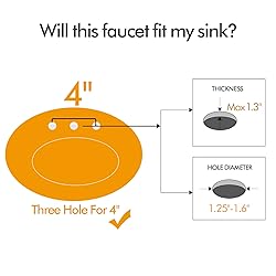 Bathroom Sink Faucet FRANSITON 4 Inch Faucet 2