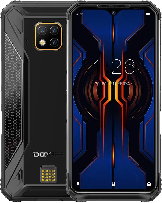 DOOGEE S95 PRO Unlocked Cell Phones,Helio P90 Otca-core 8GB+128GB 6.3" FHD+ Screen Android 9.0 Smartphone, 48MP+16MP+8MP Camera 5150mAh Battery Wireless Charge Rugged Phone