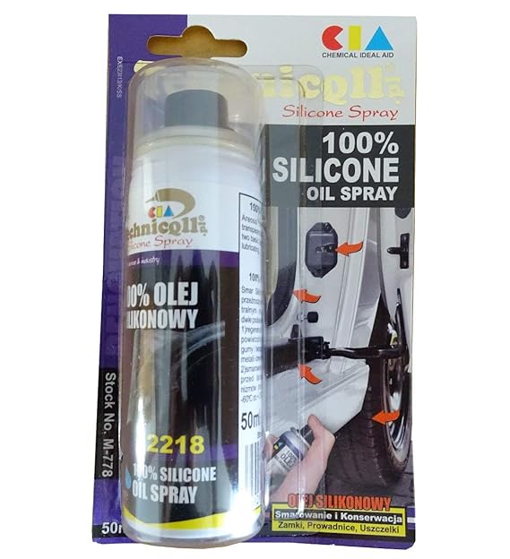 50ml 100 SILICONE OIL SPRAY FOR CAR SEALS MADE OF RUBBER LEATHER