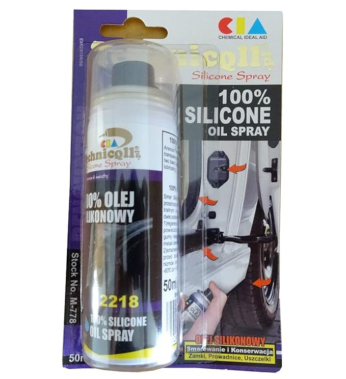 50ml 100 SILICONE OIL SPRAY FOR CAR SEALS MADE OF RUBBER LEATHER