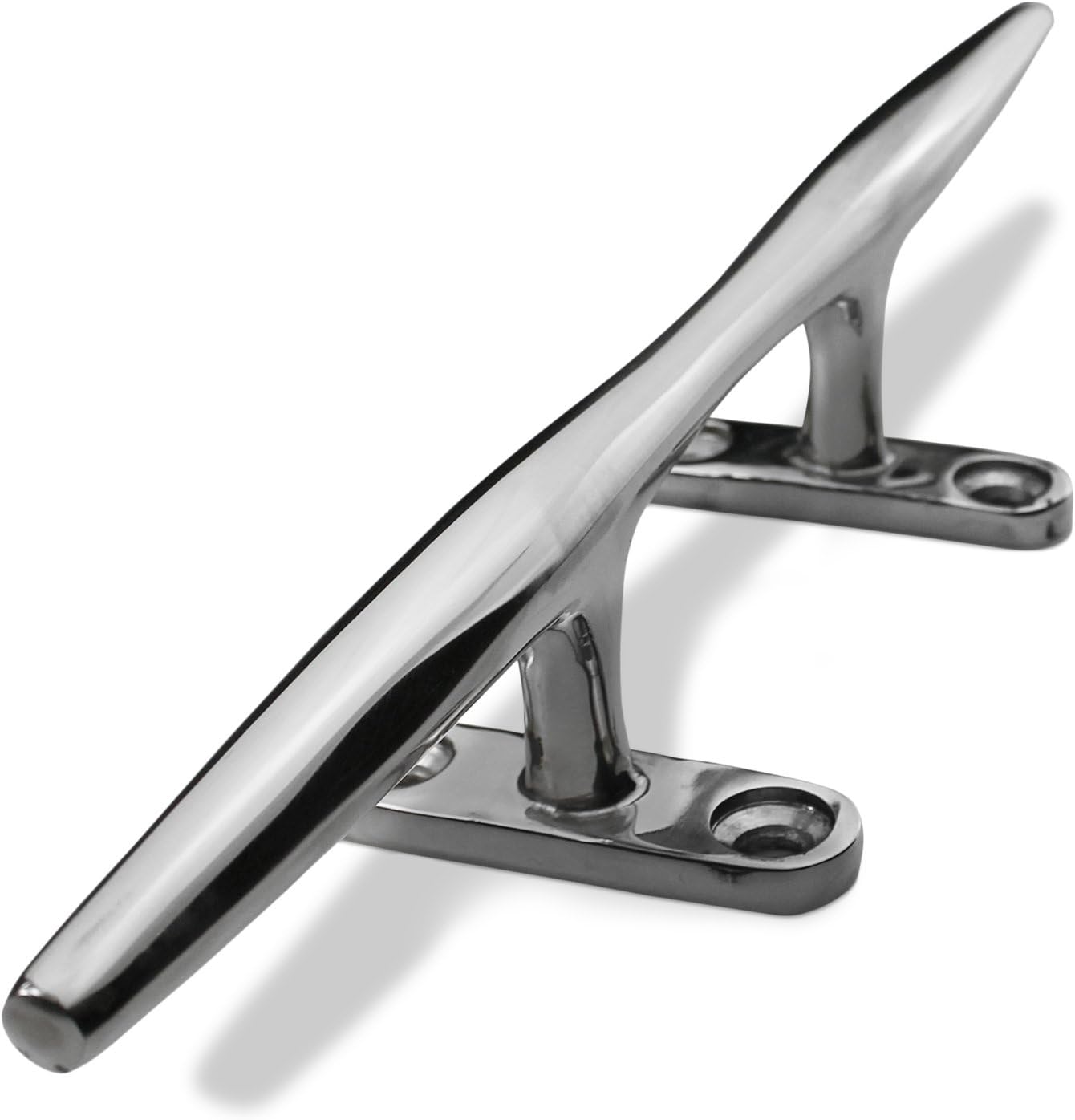 Salty Reef Deck Cleat Heavy Duty Polished 316 Marine Grade Stainless Steel