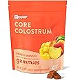 Equip Foods Core Colostrum Gummies | Delicious and Convenient | 1g Ultra-Premium Grass Fed Colostrum Per Serving | Gut Health, Immunity, Hair and Skin | 60 Gummies, 30 Servings, Peach Mango