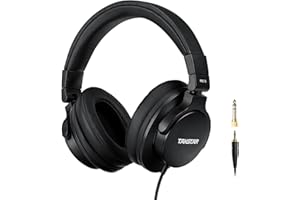 TAKSTAR Studio Monitor On-Ear Headphones with 40mm NdFeB Driver, Noise Isolation, 1/4 to 3.5mm Jack, HiFi Stereo Dynamic Wired Comfort Headphones for Music Recording Monitor Instrument - PRO70