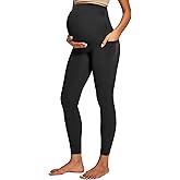 IUGA Buttery Soft Maternity Leggings Over The Belly Maternity Pants with Pockets Maternity Clothes for Yoga Work