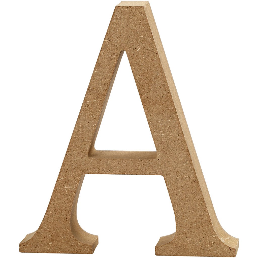 Creativ 56310 Wooden Letter, Brown, One size