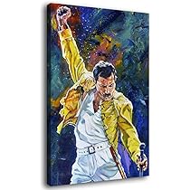 SDFFA Freddie Mercury Canvas Art Poster and Wall Art Picture Print