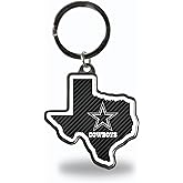 Rico Industries NFL Football Dallas Cowboys Carbon Fiber State Shape Keychain