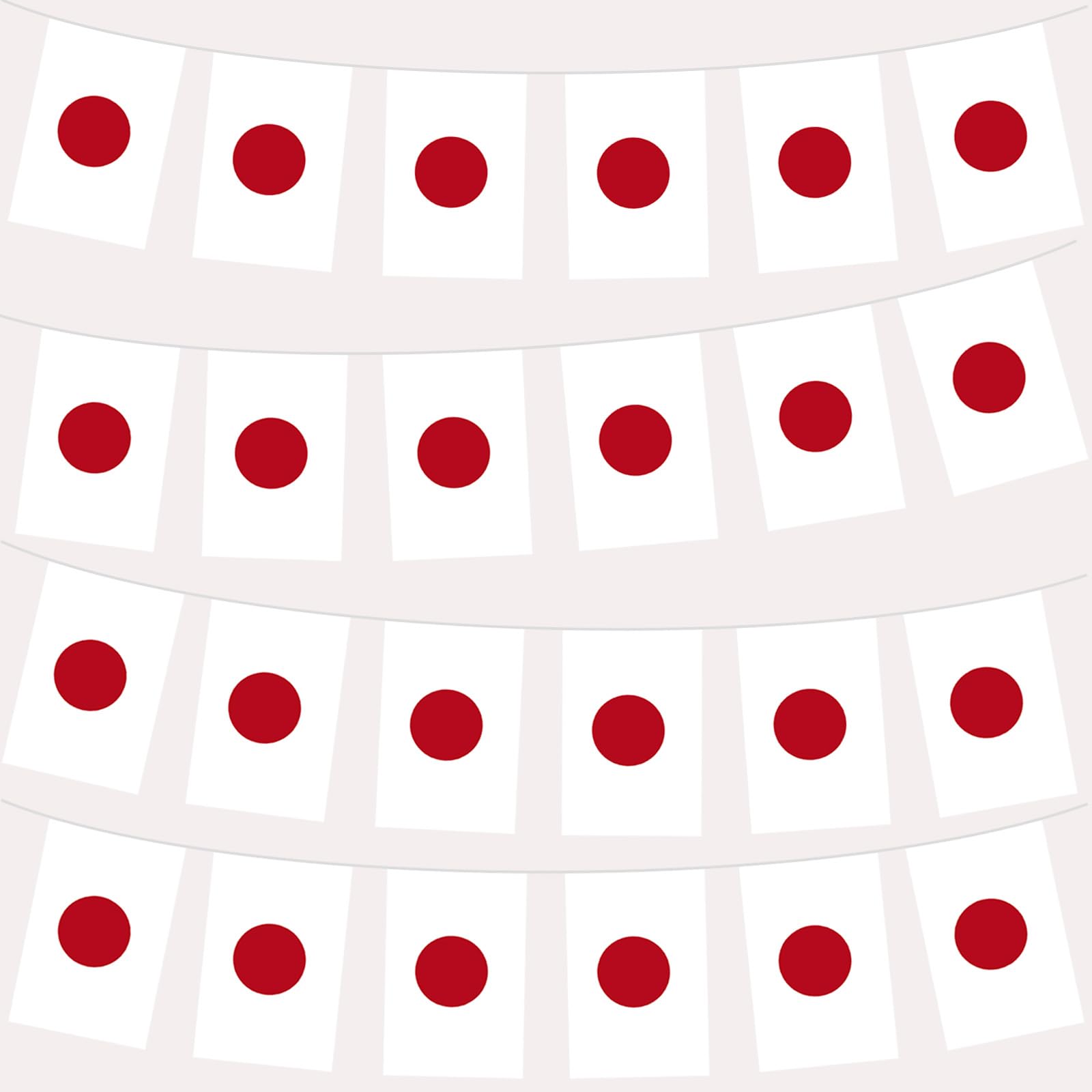 10m/32.8ft Japan Flag Bunting with 30 Flag for Fifa World Cup Football 2026 Decorations,Japanese Bunting Flag Banner for Indoor Outdoor Sports Events Eurovision Euro Football Japan Party Decorations