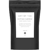 Art of Tea Egyptian Chamomile Tea Organic Loose Leaf Herbal Tea, Caffeine Free Whole Chamomile Flowers, Premium Egyptian Herbal Tea, 4oz Refill Bag