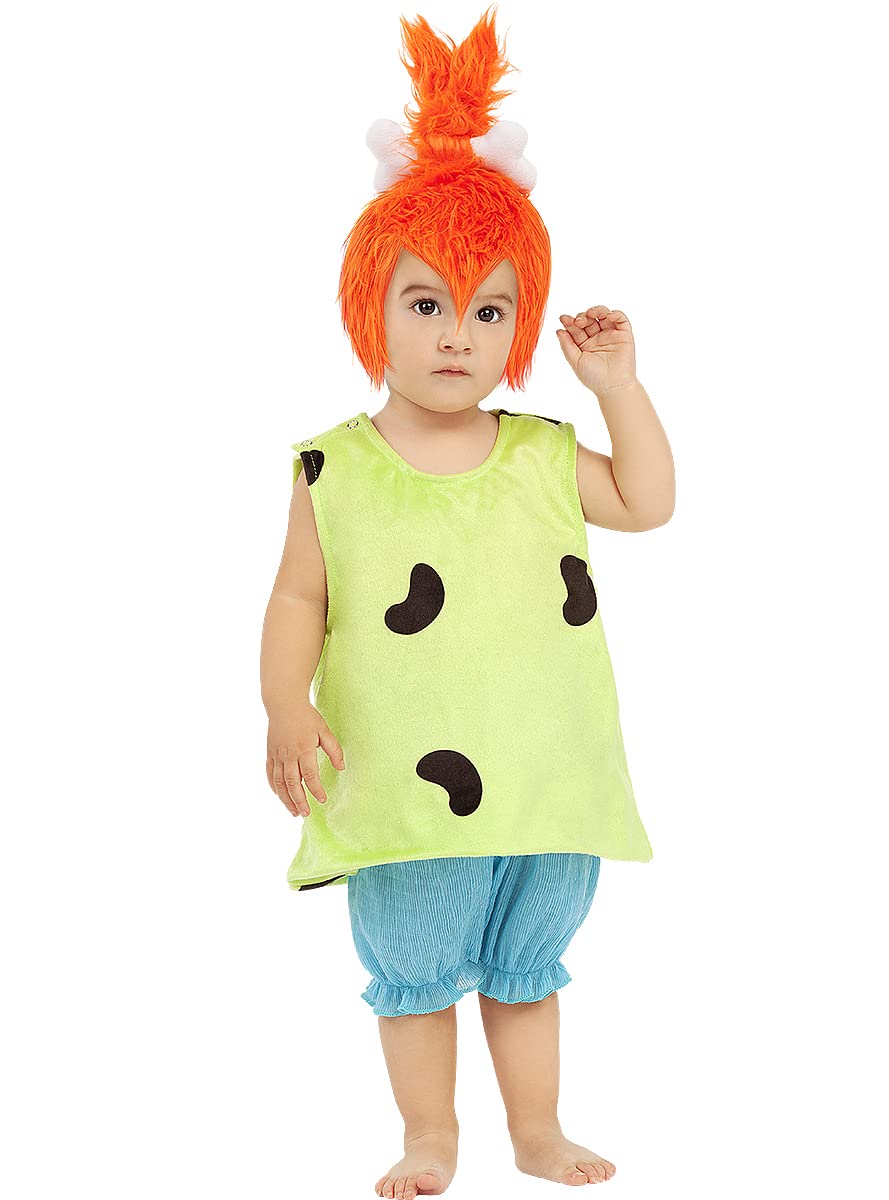 Funidelia | Pebbles costume for babies - The Flintstones 100% OFFICIAL for baby size 1-2 years The Flintstones, Cartoons, Caveman - Color: Multicolored, costume accessory