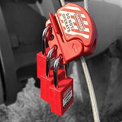 Red Safety Padlock, Loto Lockout Tagout Safety