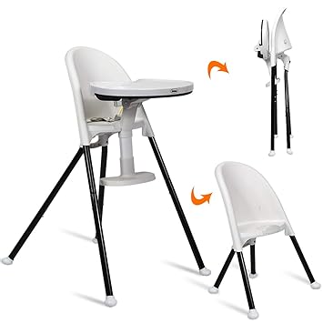 white folding high chair