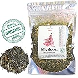 Modest Earth Let's Dance Tea | 100% ORGANIC Natural Aphrodisiac Herbal Remedy | DAMIANA Couple's Love Drink | ROMANTIC Date Night, Anniversary, Birthday Gift for Him/Her | 48+ SERVINGS (2.46 OZ)