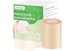 (2IN*12FT) Professional Hydrocolloid Bandages for Wound Care,Hydrocolloid Roll with Self-Adhesive,Ultra Absorbent,Flexible & 