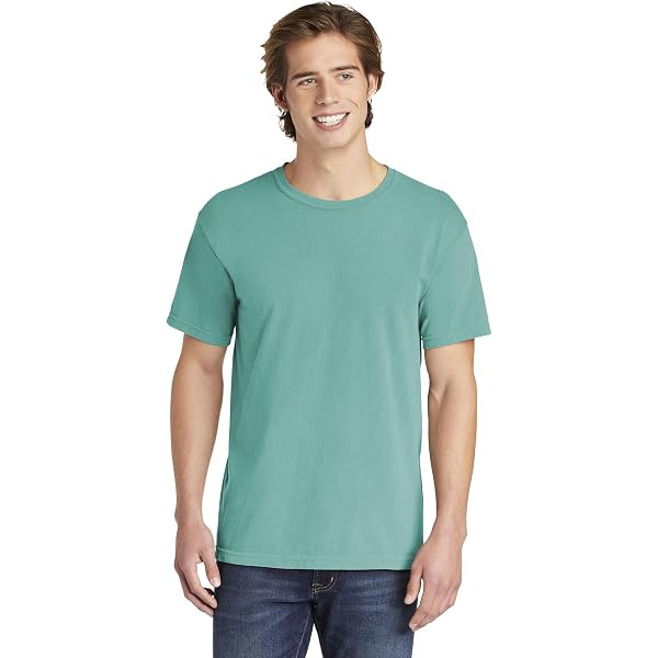 Comfort Colors 1717 Pigment-Dyed T-Shirt – 100% Ringspun Cotton, Chili Color, X-Large