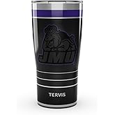 Tervis Traveler James Madison Dukes - Night Game Triple Insulated Tumbler Travel Cup Keeps Drinks Cold & Hot, 20oz, Stainless Steel