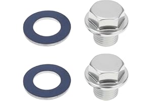 YINETTECH 2pcs M12X1.25 Car Oil Pan Plu Screw 30264 Compatible with Lexus Compatible with Toyota