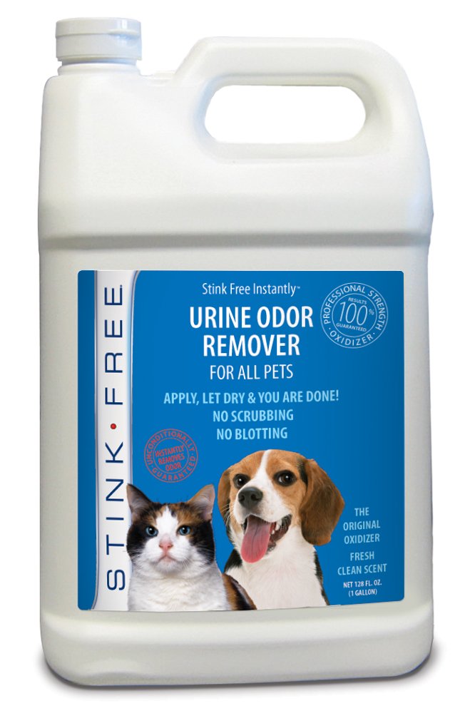 Pet Urine Odor Eliminator and Remover for Cat and Dog Urine, Oxidizer Based Pee Cleaner Destroyer for Carpets, Rugs, Mattress, etc. 128 Oz (1 Gallon)