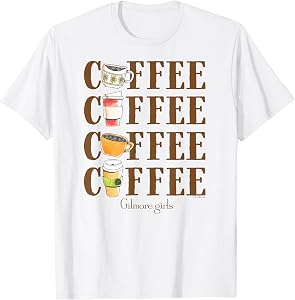 Gilmore Girls - Coffee Repeated T-Shirt