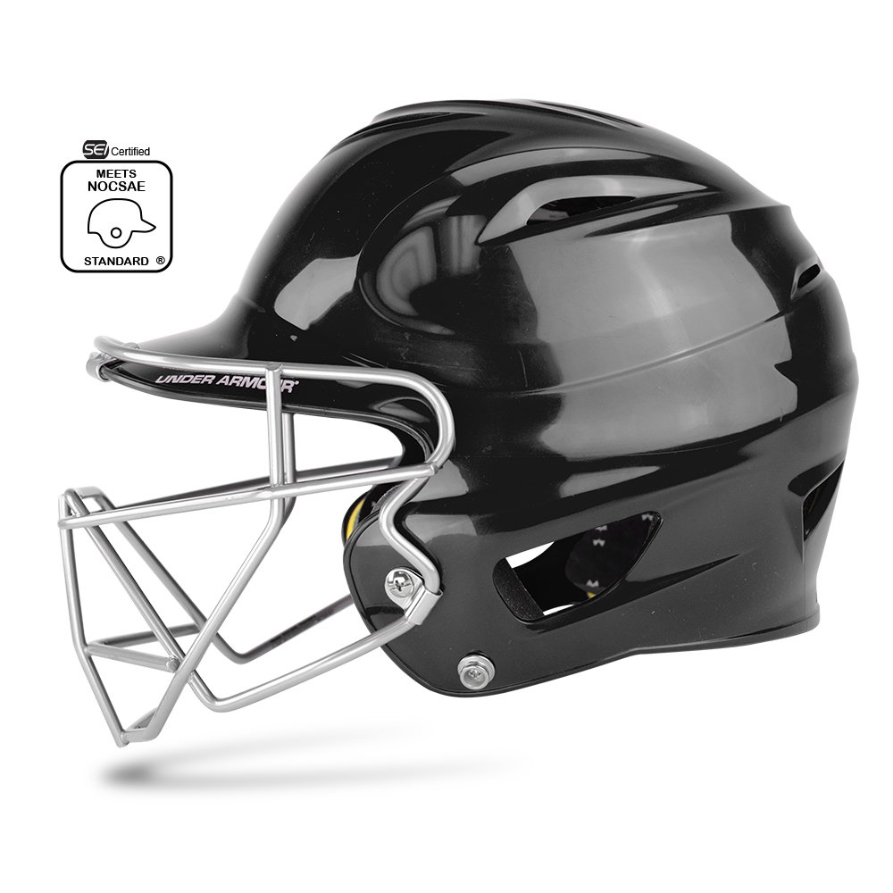 Batting Mens Armour Under Helmet Mask Face w/Baseball Batting Helmets free shipping & exchanges