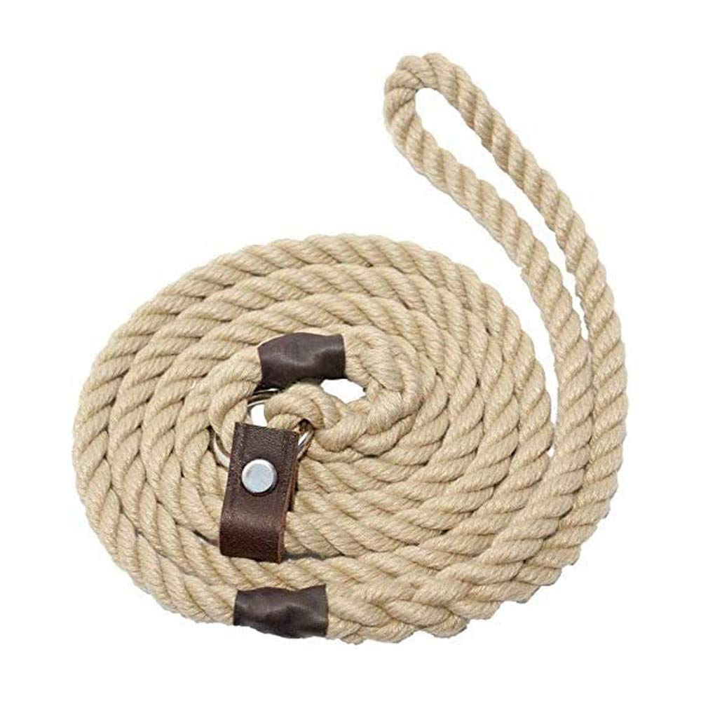 Bisley Dog Lead Natural Rope 8mm 8mm Beige