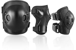 JBM Kids and Youth Knee Pads Elbow Pads Wrist Guards Child Protective Gear Set for Roller Skating, Skateboarding, BMX Biking, Cycling, Inline Skating, Scooter Riding Sports