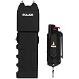 Police Stun Gun Burn Pepper Spray Combo Women Men Self Defense - 928 Black