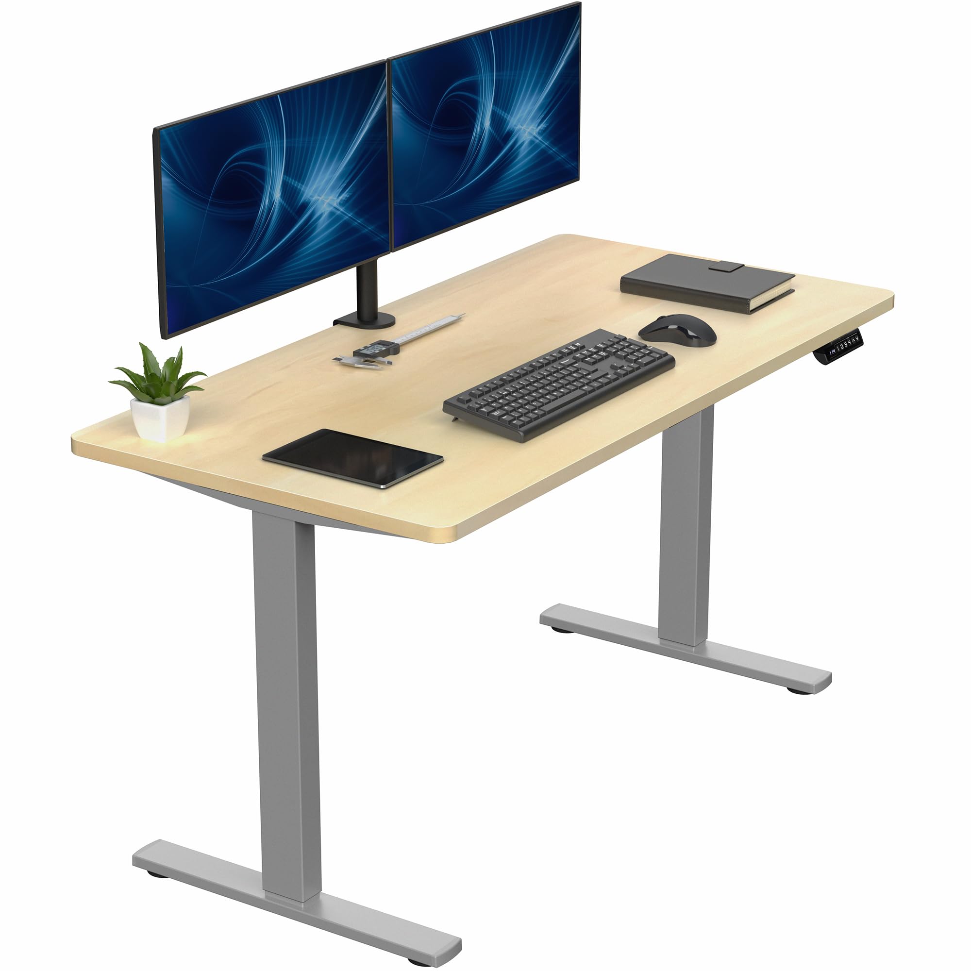 VIVO Electric 55 x 28 in Standing Desk, Memory