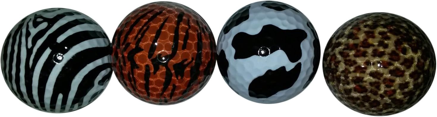Animal Print Golf Balls 4 Pak