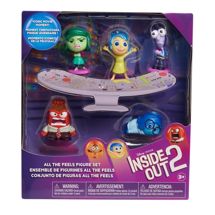 Juegos de Figuras de Todos los Sentimientos de Inside out 2 (del revés 2) de Disney y Pixar