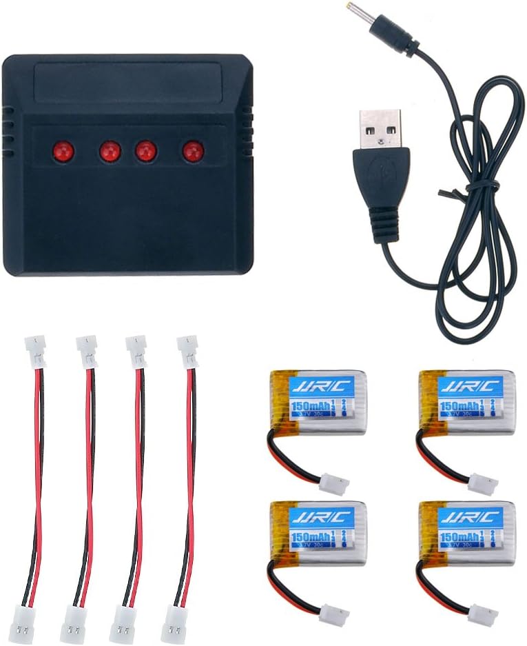 Kingtoys 4pcs 3.7V 150MAH Lipo Batterie Pour RC Drone Quadcopter JJRC