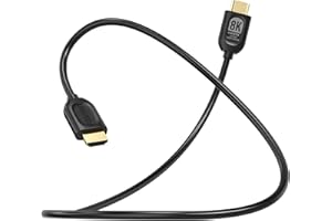 Fosmon 8K HDMI Cable 2.1 3FT, 4K@120Hz, 8K@60Hz, Ultra High Speed HDMI Cable 48Gbps Compatible with Switch 2 PS5 Xbox TV Stic