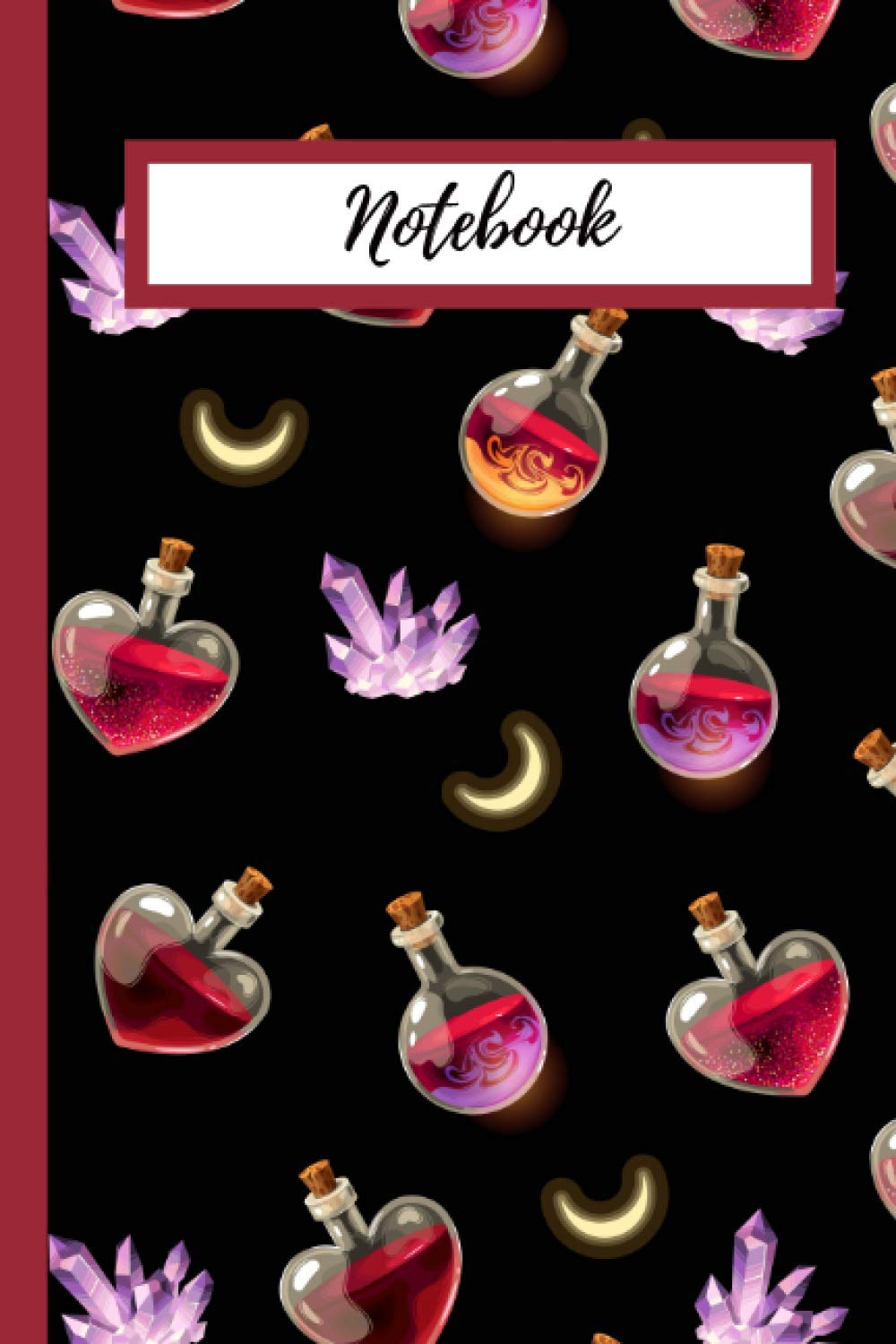 Notebook: Cute and Spooky Halloween Potions Lined Notebook