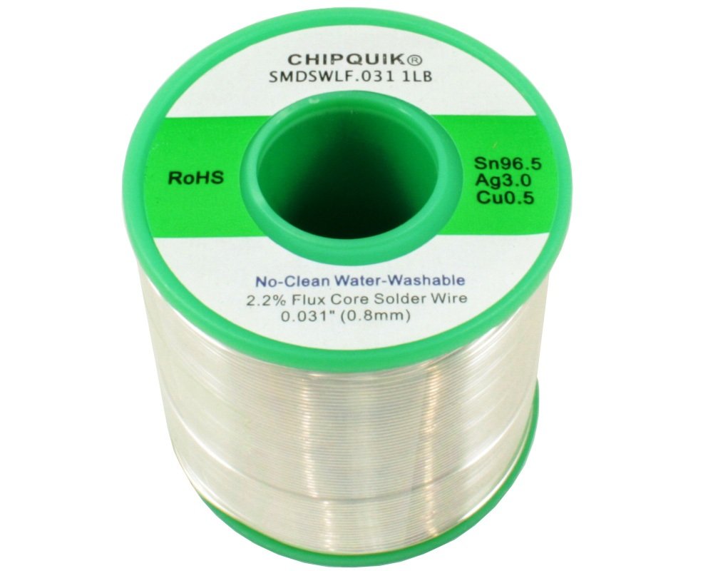 LF Solder Wire 96.5/3/0.5 Tin/Silver/Copper no-Clean .031 1lb