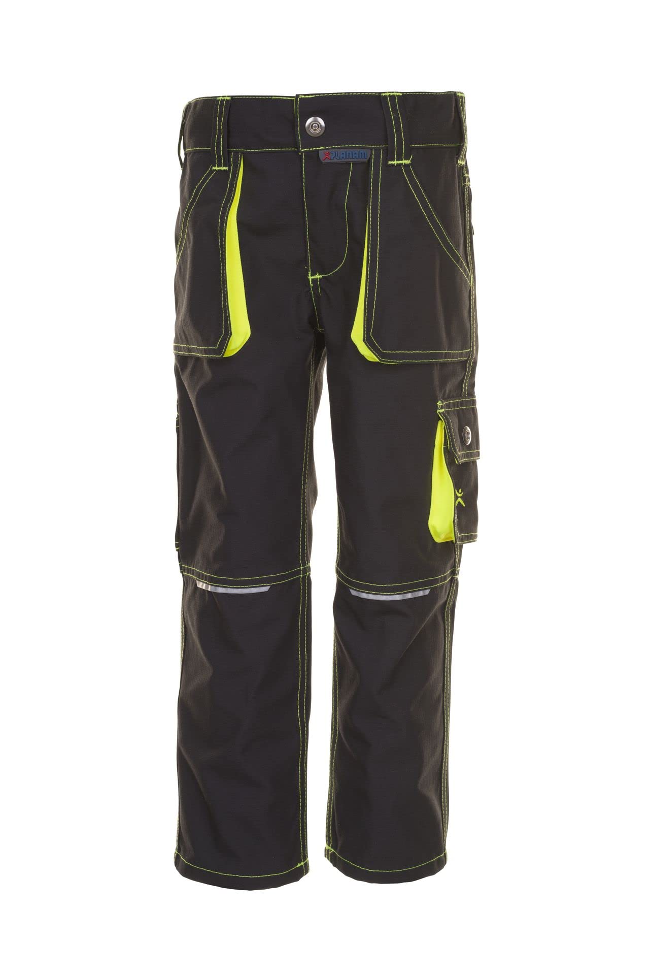Planam 6110146 Size 146/152 "Junior" Trousers - Anthracite/Yellow