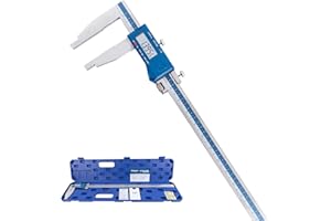 Dasqua 0-24"/600mm Heavy Duty Long Jaw Absolute Origin Digital Caliper, IP54 Stainless Steel Electronic Measuring Tool, in/mm Conversion, Accurary ±0.002"/0.05mm, Resolution 0.0005"/0.01mm