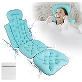Bath Cushion for Tub, Full Body Bath Pillow for Bathtub with Washing Bag, Providing Support for HIPS Back & Waist, Upgraded S