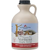 Hidden Springs Maple Organic Vermont Maple Syrup, Grade A Dark Robust (Formerly Grade B), 32 Ounce, 1 Quart, Family Farms, BPA-free Jug